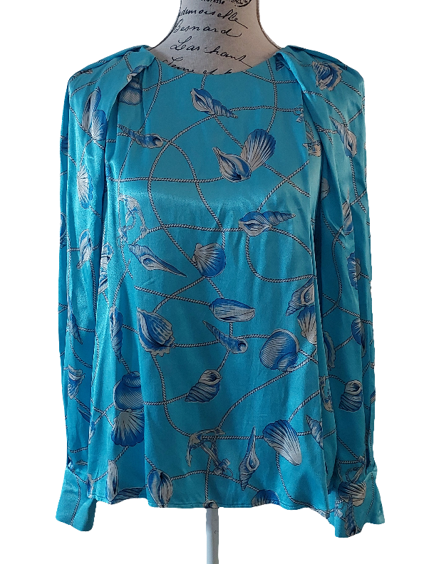 Country Road blue shell top, size 8 & 10