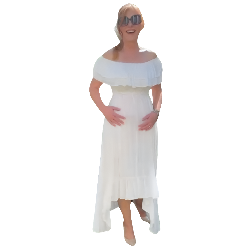 Maxim ivory Summer dress size M/10