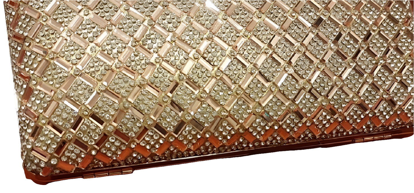 Silver, gold, rose gold bling necklace-HIRE