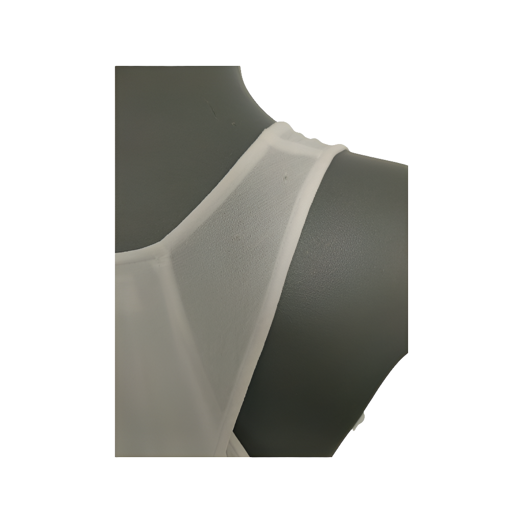 Moochi white chiffon dress, size 10