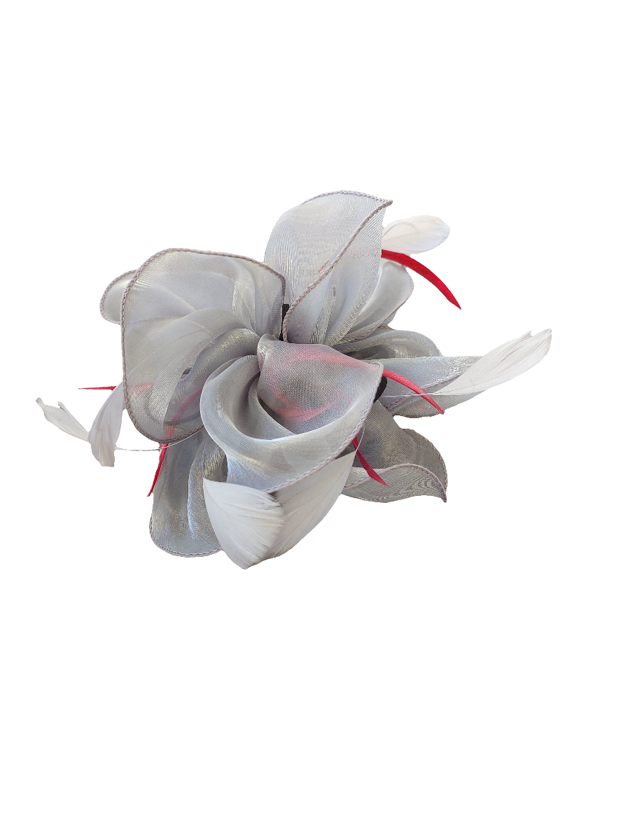 Silver fascinator-HIRE