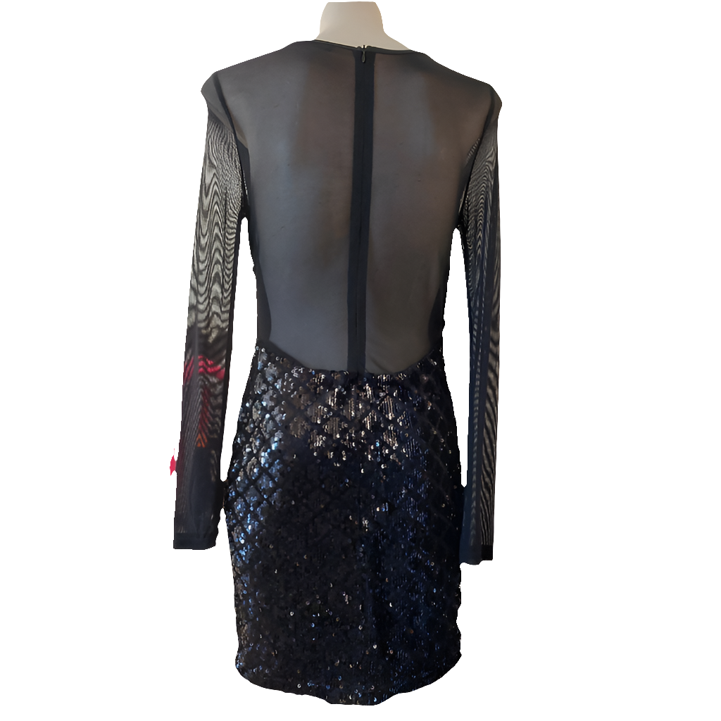 Black sequin dress, size 8