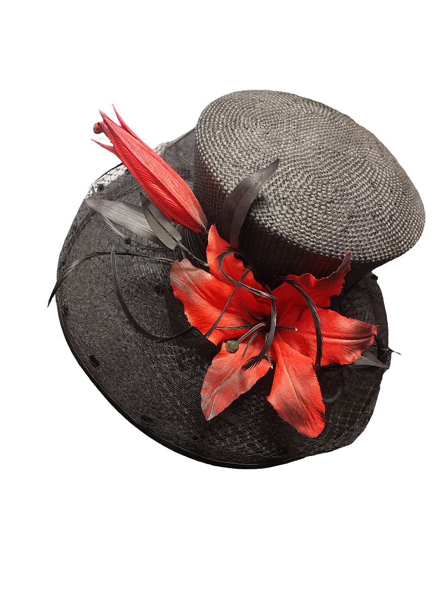 Red & black hat-HIRE