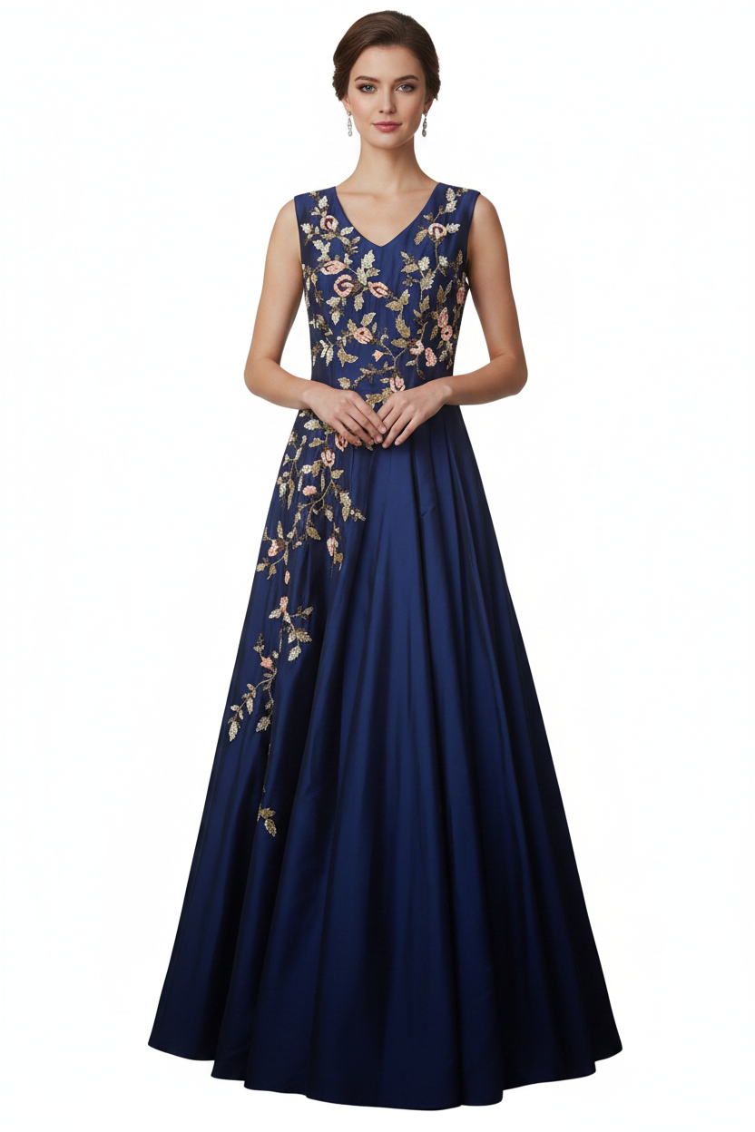 Navy formal dress/ball dress, size 10