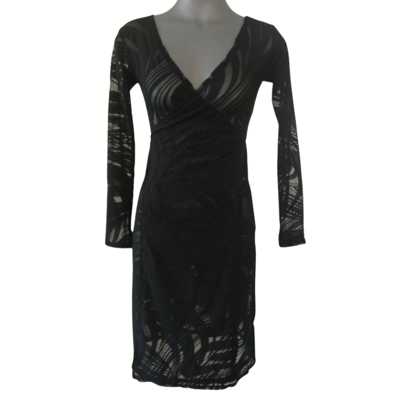 Mazi black layering coat/dress, size 10