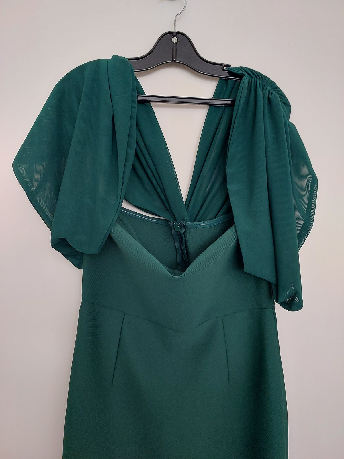 Green midi formal dress, size 12