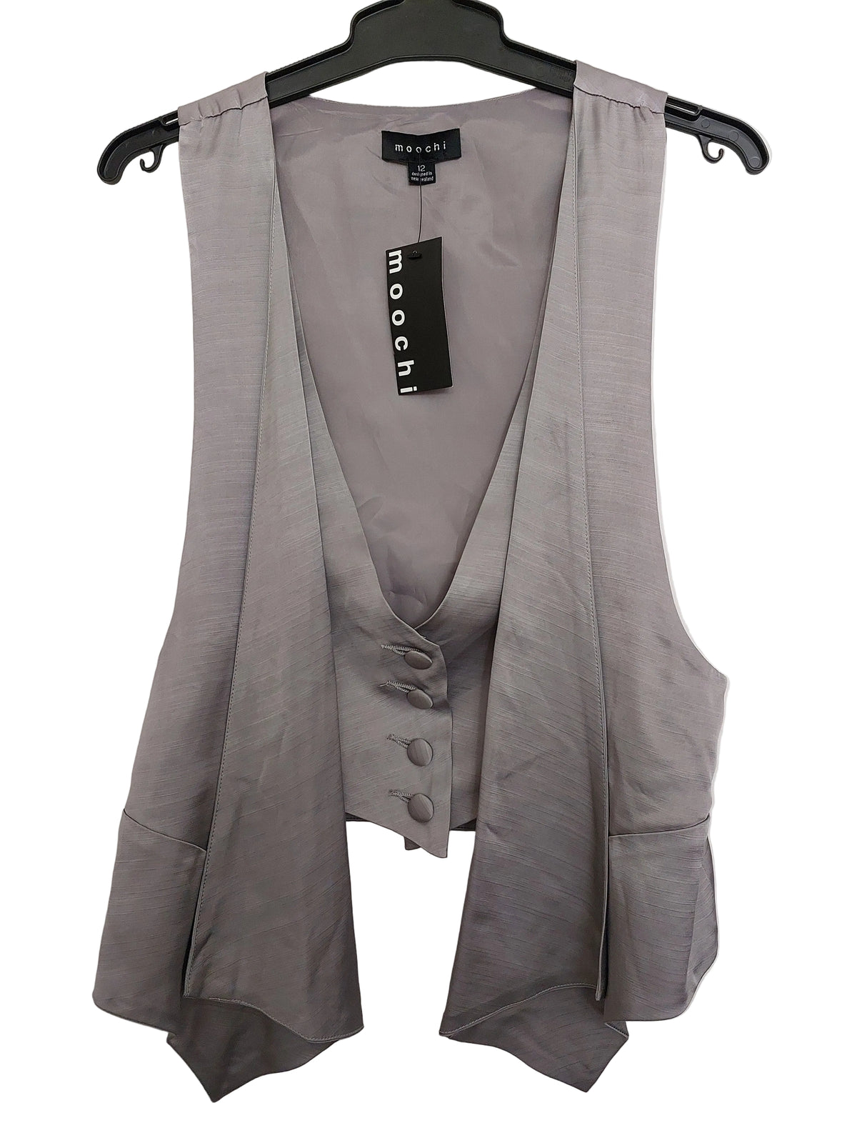NEW-Moochi silver grey waistcoat, size 10