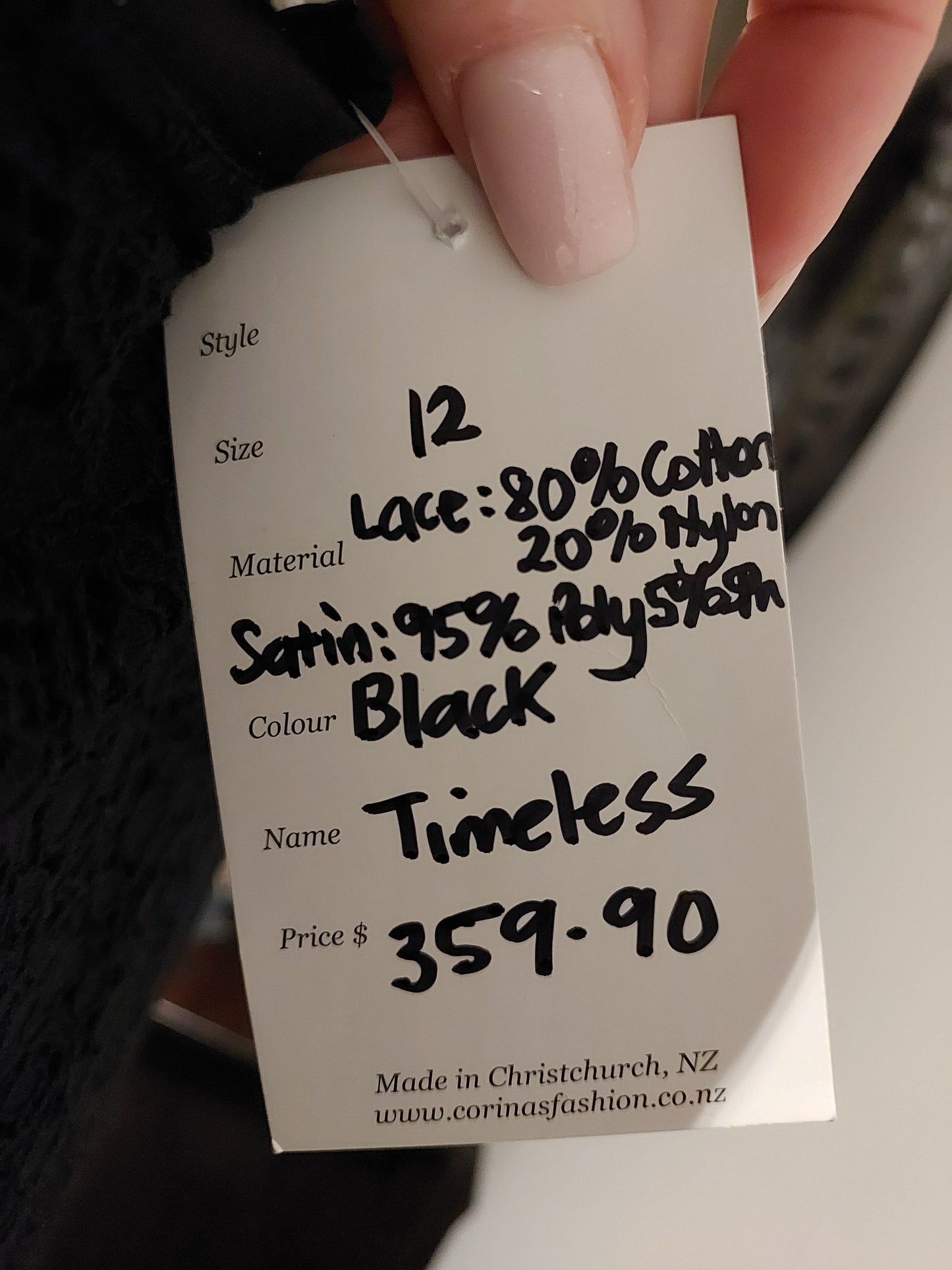 NEW Corina's black cocktail dress, size 12