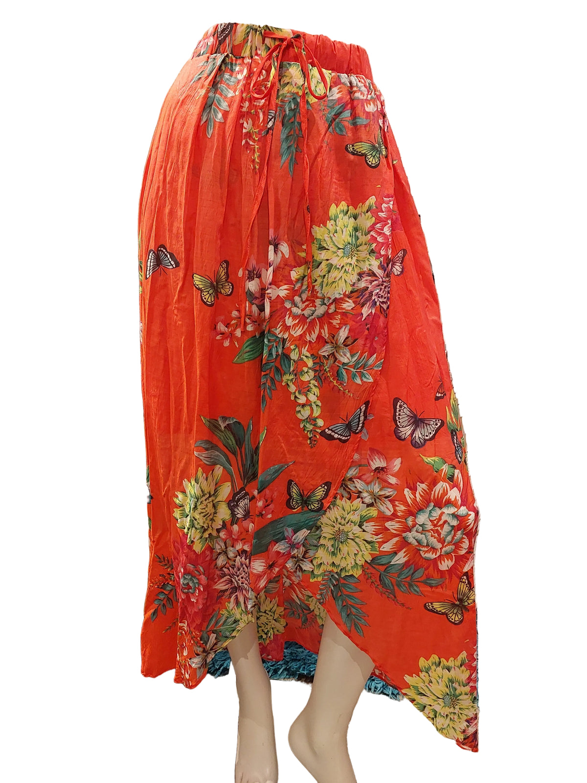Stella Royal Spring melon floral skirt, size 2/16-18