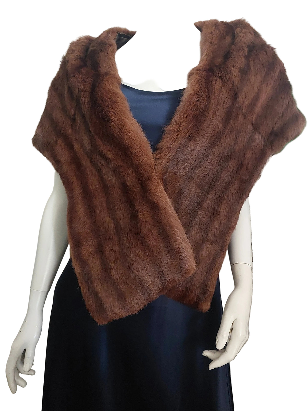 Genuine light brown fur shawl/stole, HIRE $30 or $20 with a dress