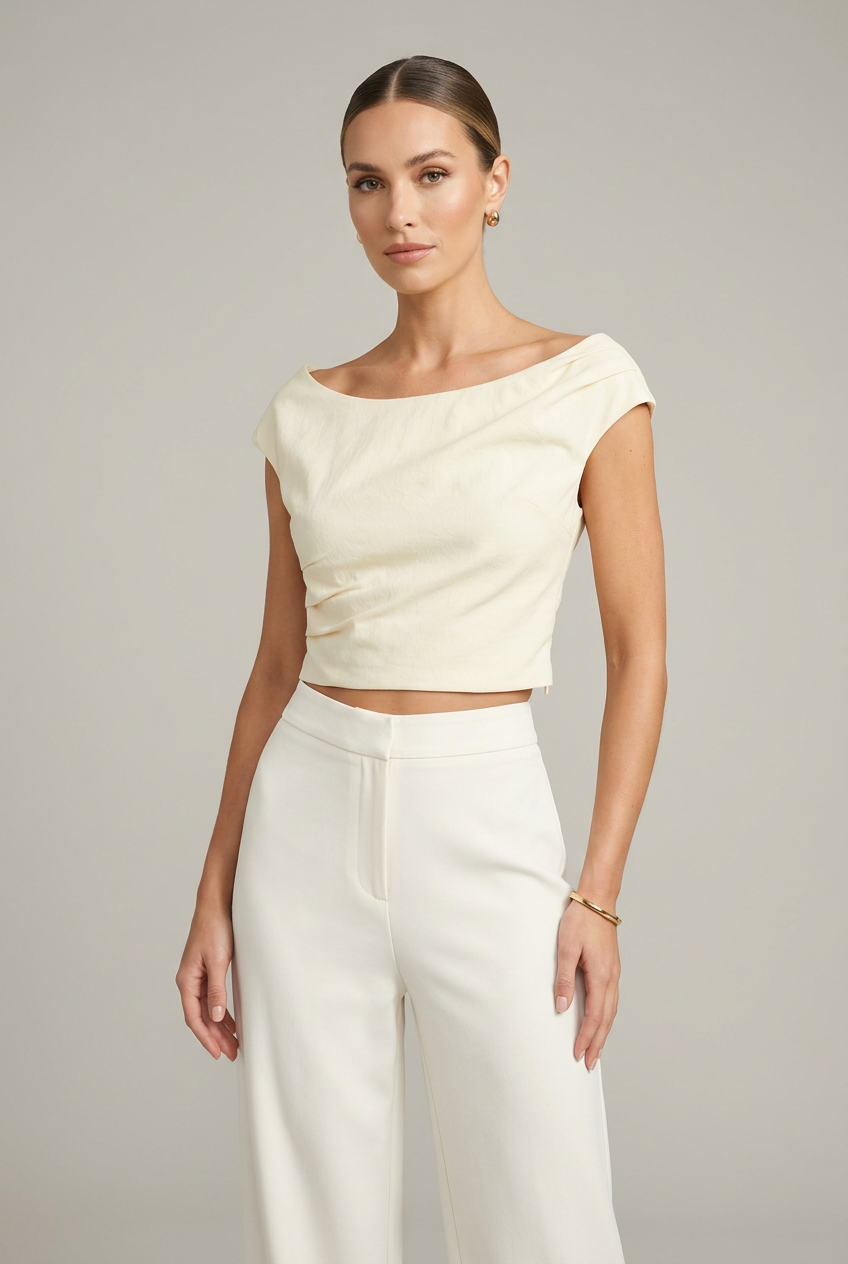 Kookai lemon crop top, size 10