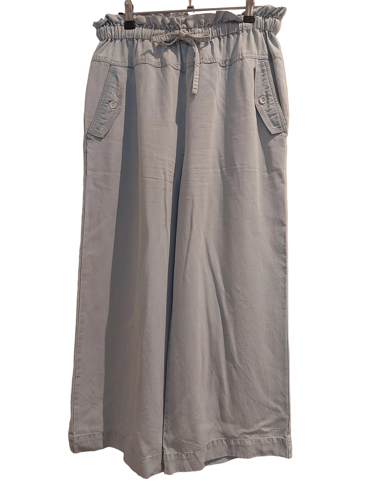 SEED blue wide leg cropped pants, size 10