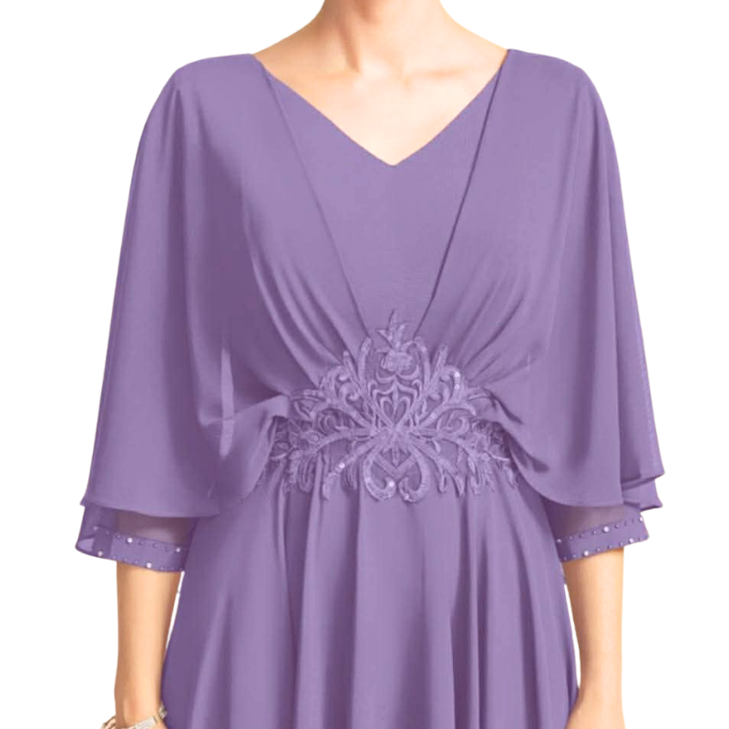 JJ House lavender chiffon formal dress, size 22