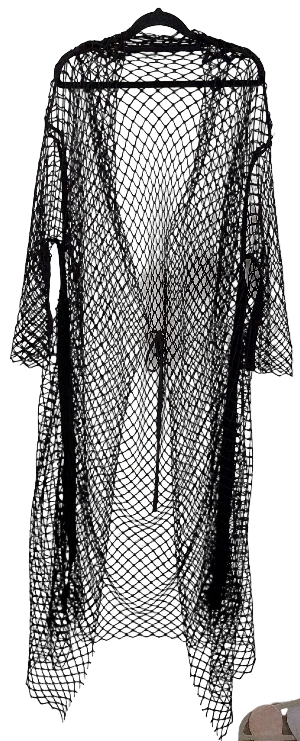 Taylor black mesh coat, OSFM