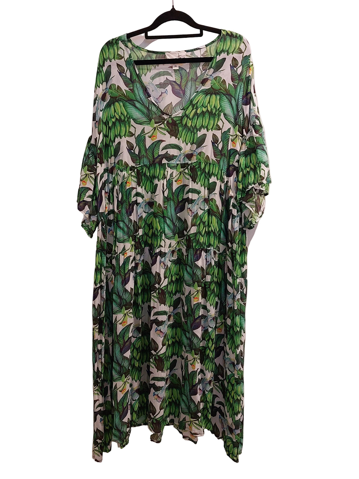Curate green floral dress-XL/18
