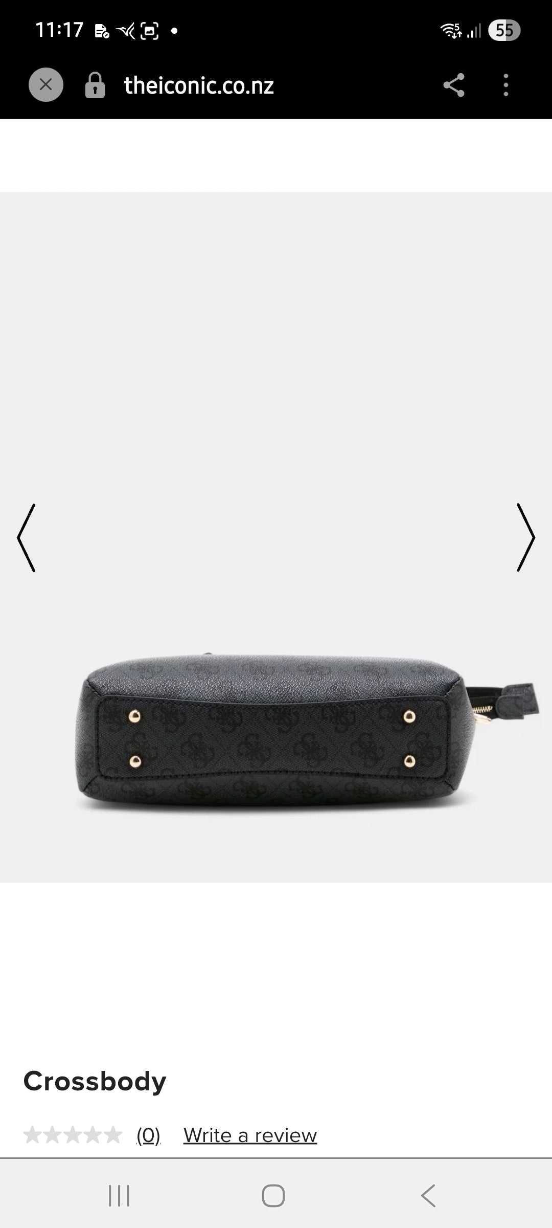 GUESS vegan leather cross body bag