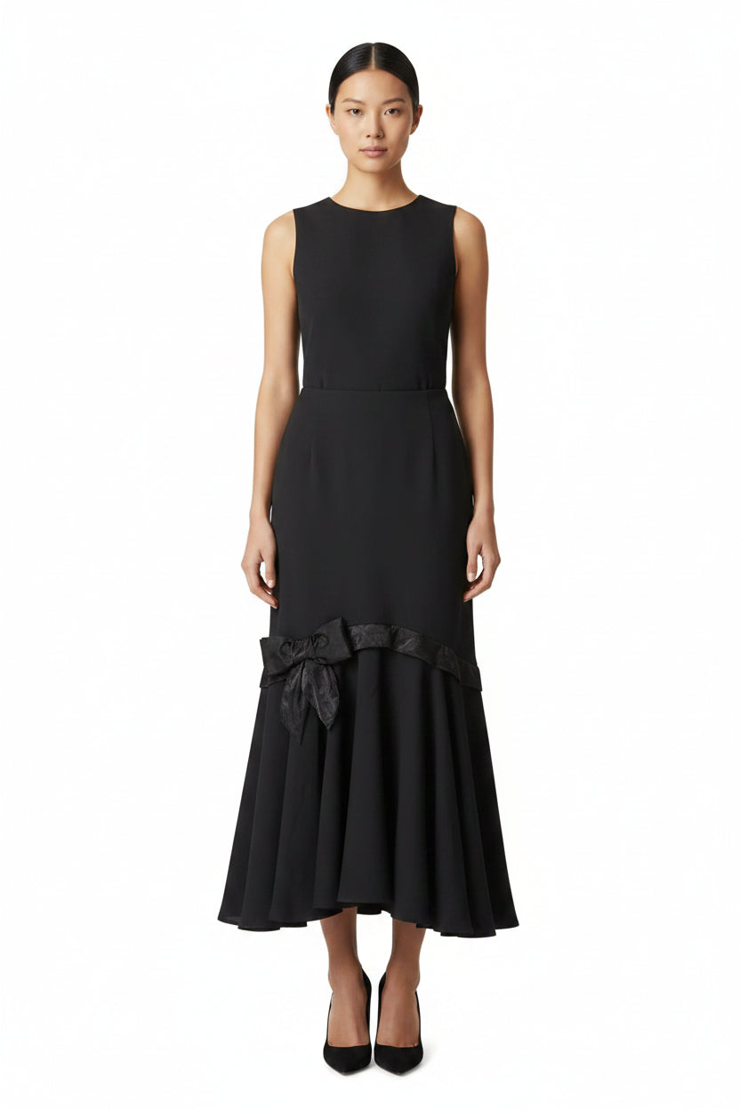 Annah S black midi skirt, size 12