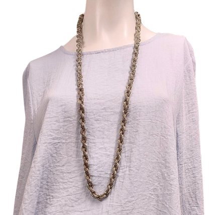 Dark silver necklace