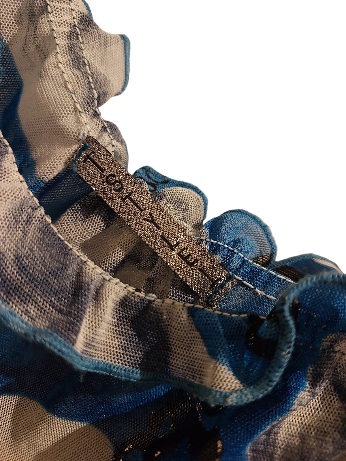 Blue Marilyn Monroe l/s top, size 10