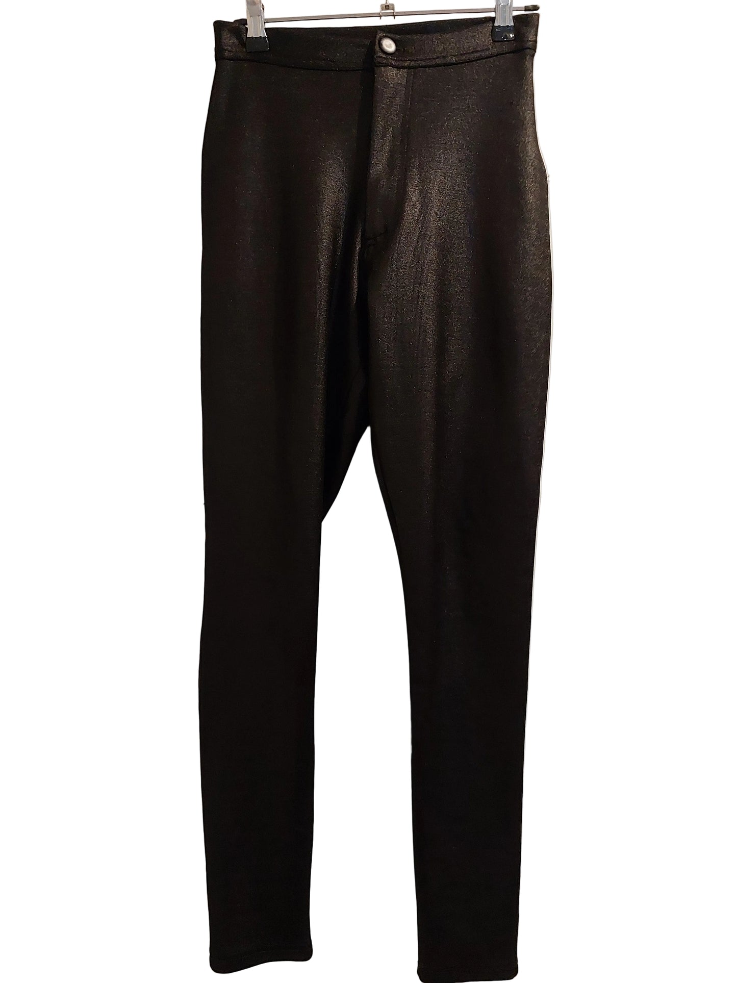 ASOS black shiny pants, size 10
