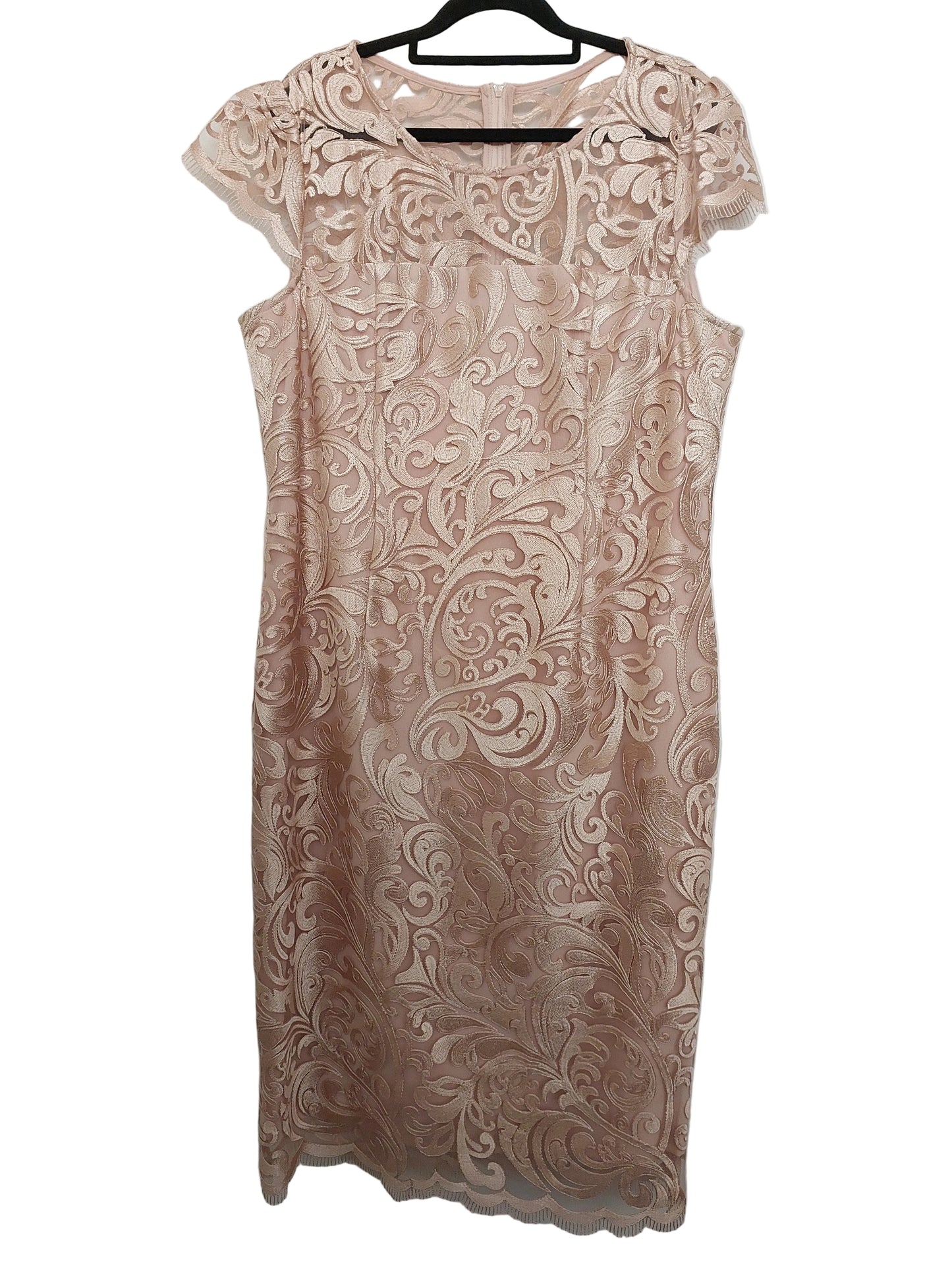 Gold / butterscotch formal dress, size 14