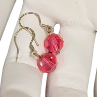 New Swarovski crystal Earrings, choice of several colours, made to order-925 sterling silver