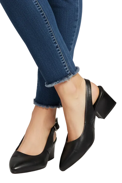 HIRE-Ziera black slingback heels, size 41/10