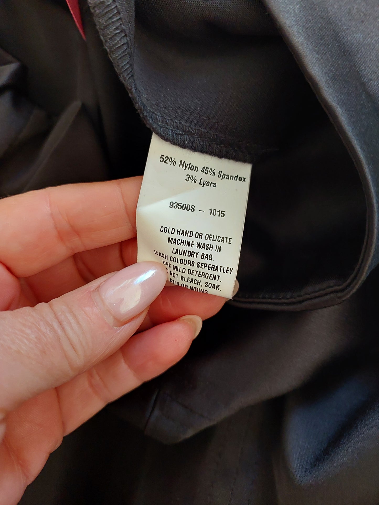 Obi black silky 7/8 pants, size 18, retail $329
