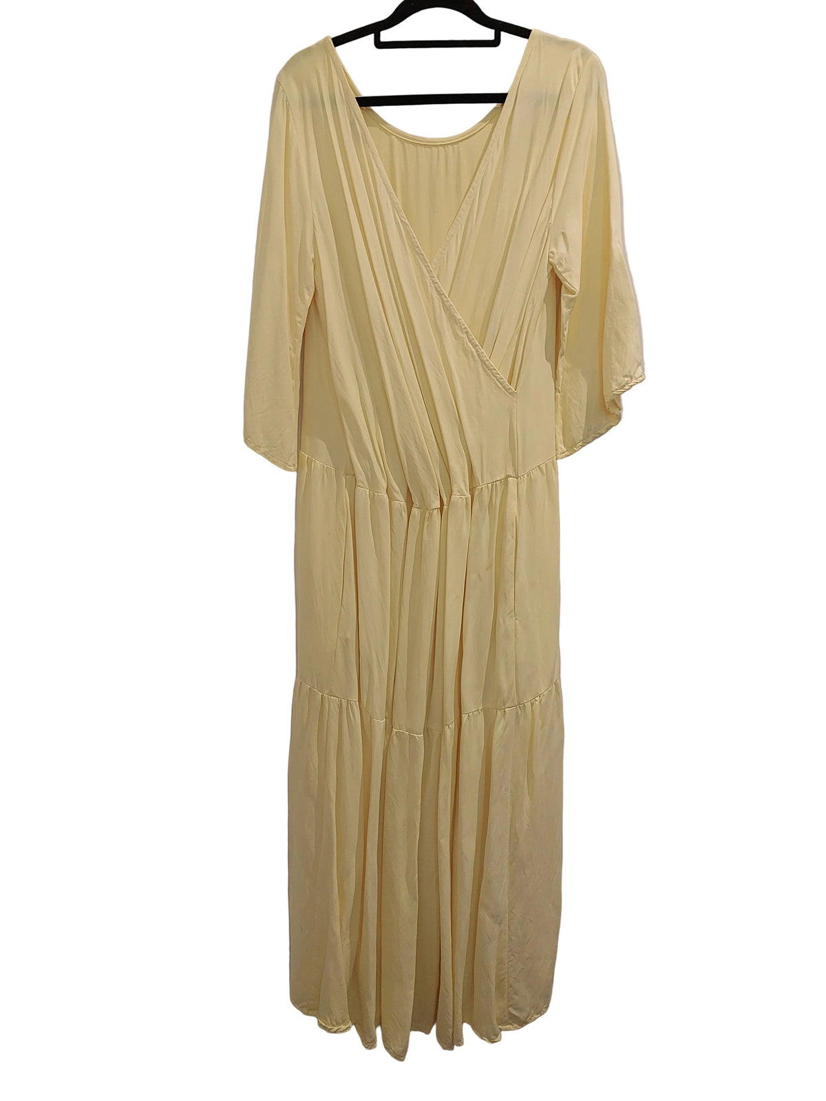 Liam lemon maxi dress, size 8-10