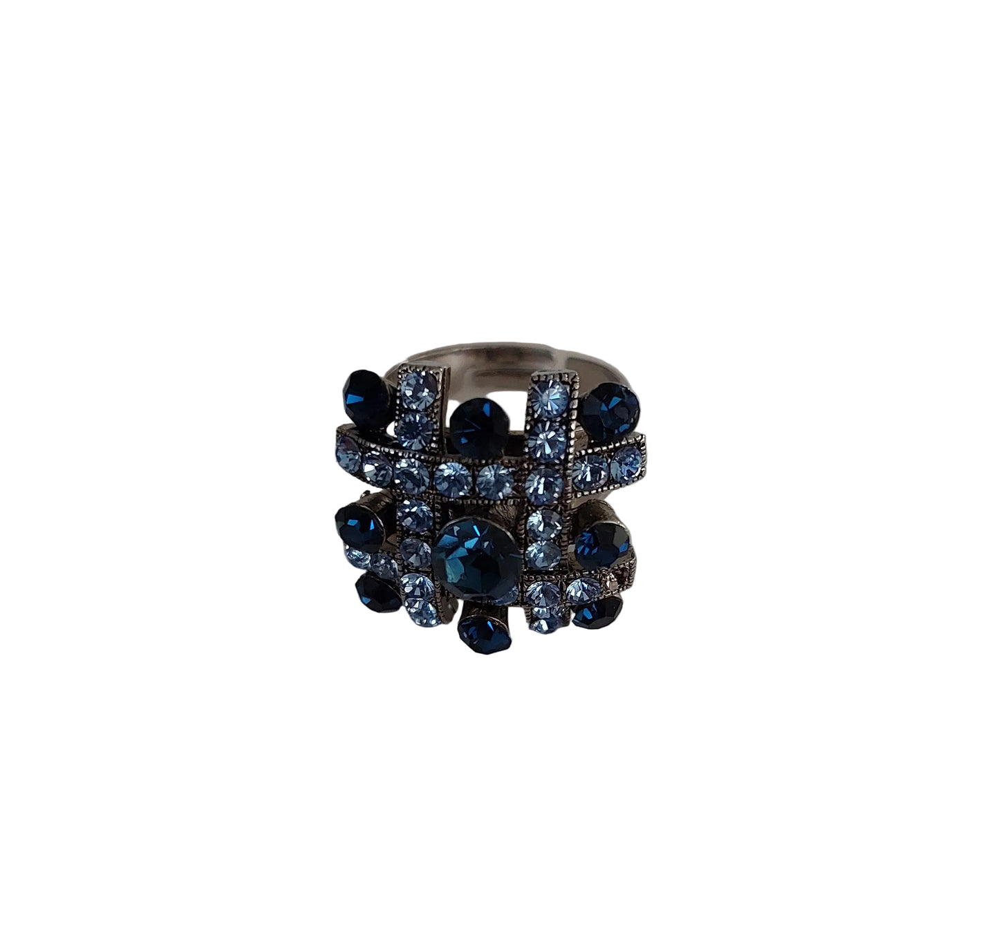 New Sim sapphire cz ring, adjustable