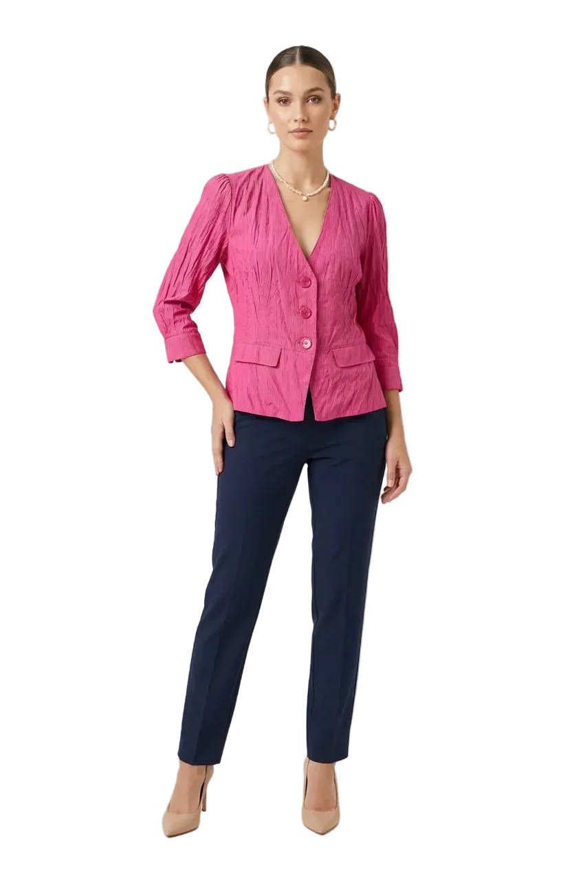 Annah S purple, pink heart formal jacket, size 10