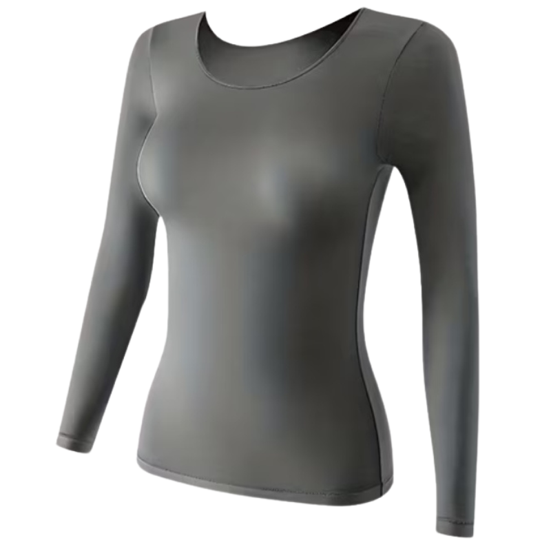 New tan thermal top, size 8-10-12-14