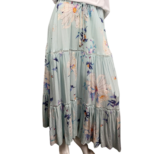 New white cotton feather T / top, size S 10/12