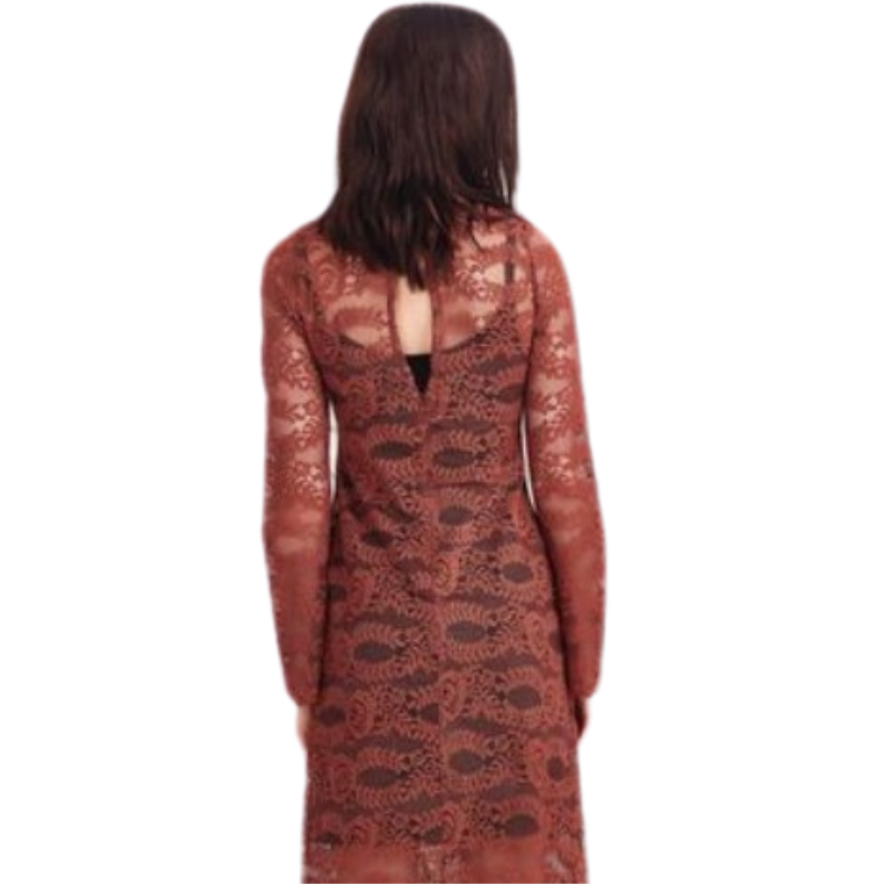 Curate caramel lace dress, size M 10-12