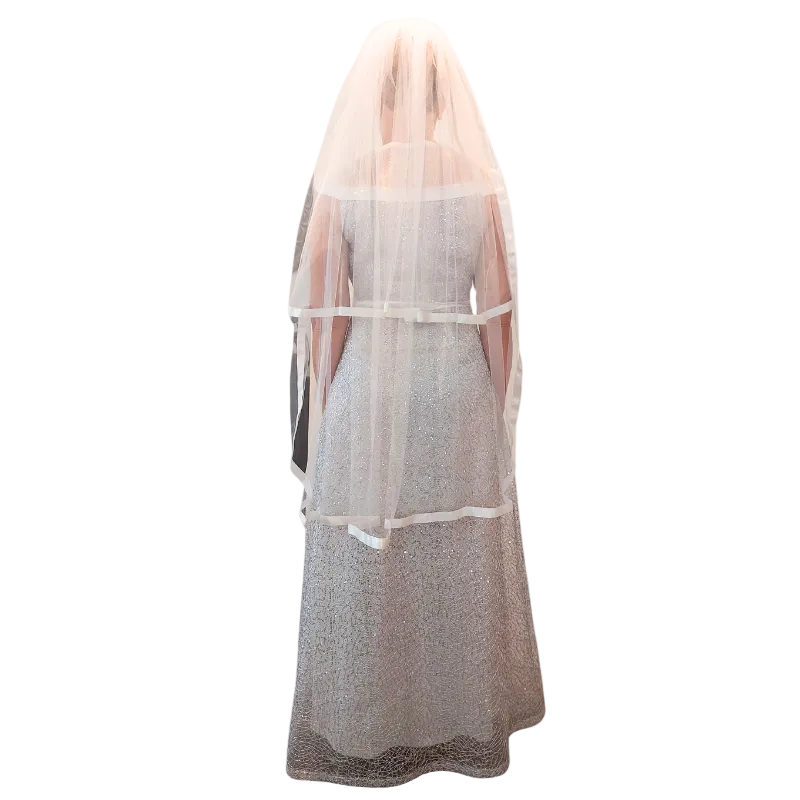 White wedding veil