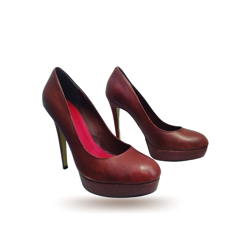 Sale SIREN caramel leather heels, size 9