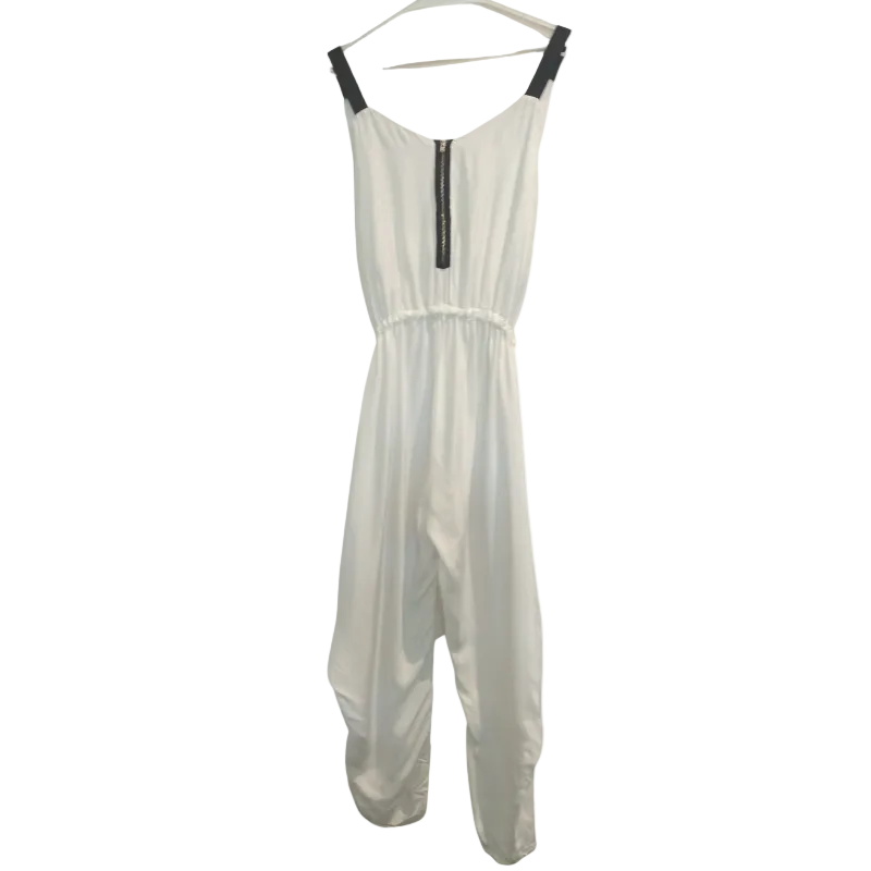 HIRE-Taylor white jumpsuit, size L/12