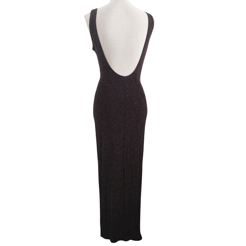 Black sparkly silver formal/ball dress , size 12