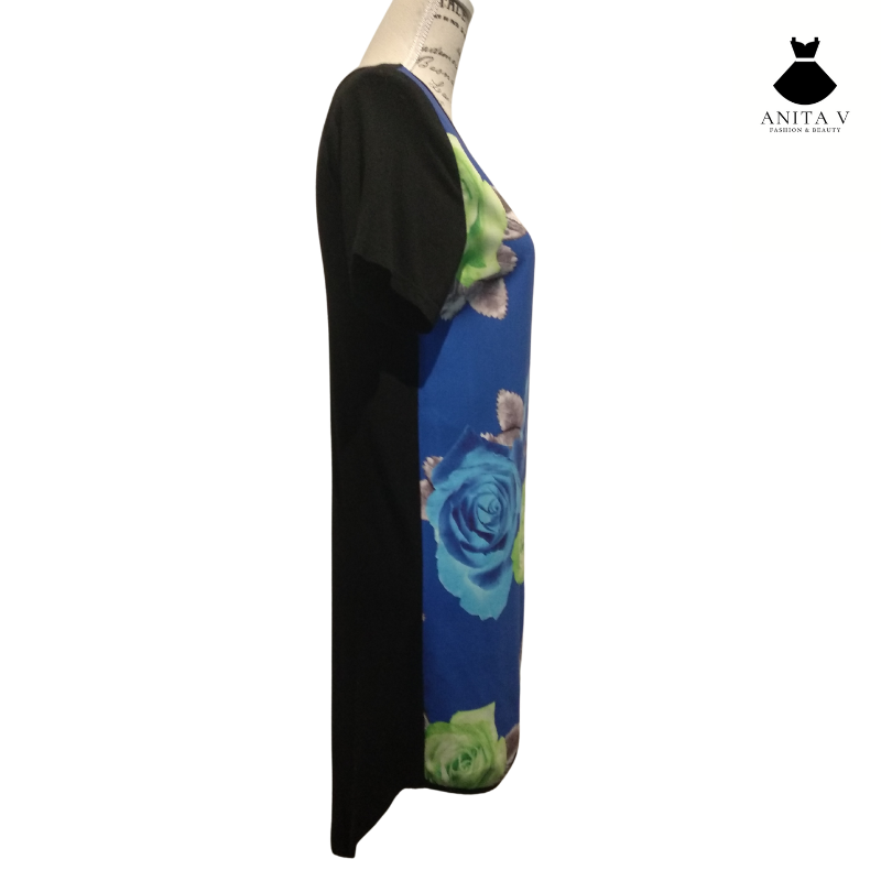 SALE Angel Biba blue floral front dress, size 8