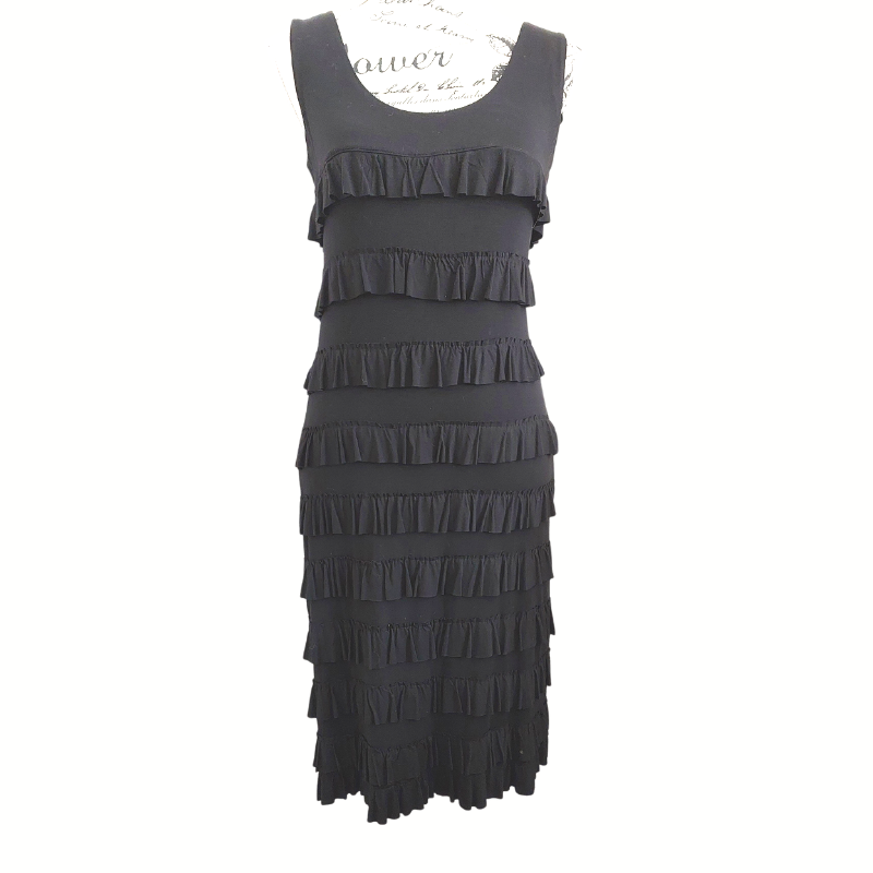 Scope black tiered dress, size 10