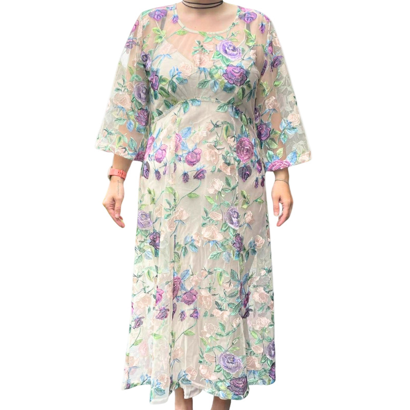 Jellicoe embroidered dress, size L, 14-16