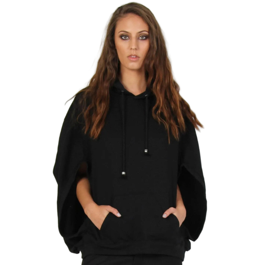 Federation sleeveless black sweater, size XS, fits 8, 10, 12