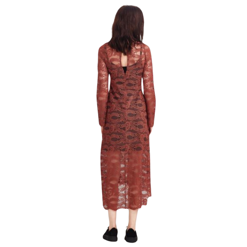 Curate caramel lace dress, size M 10-12