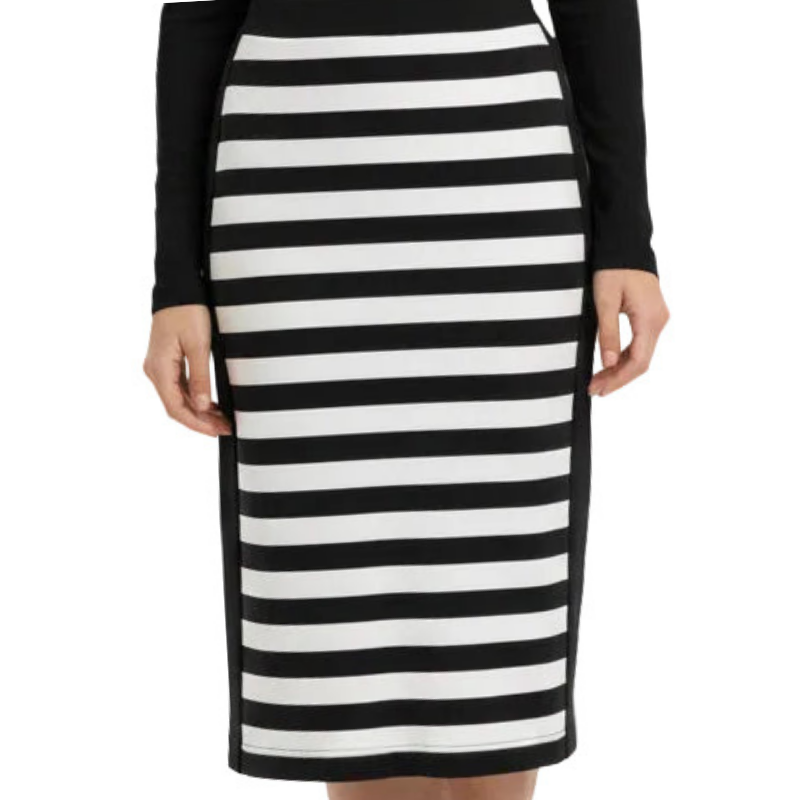 Country Road black & ivory skirt, size 8