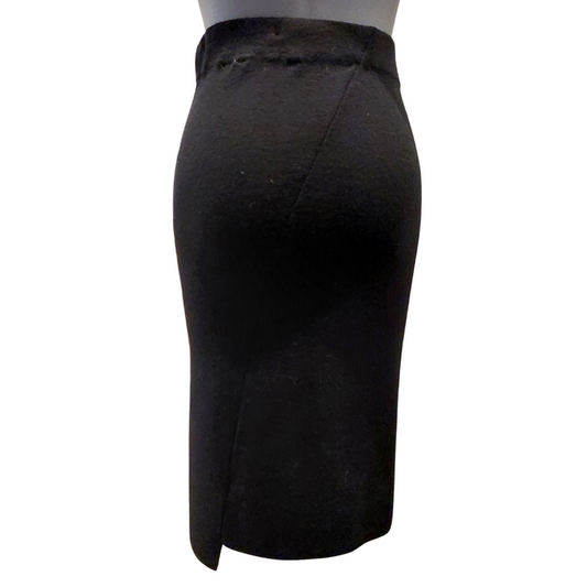 North South black merino skirt, size 8