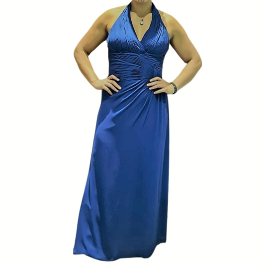 Nadia couture blue ball dress, size 12