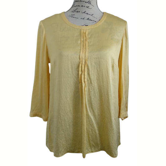Gerry Weber yellow silk  top, size 12