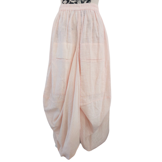 Chuckles & Boo pink linen skirt-S/M 10 12