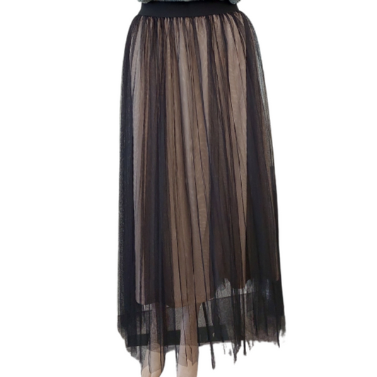 NEW black tulle skirt, fits 10-12-14