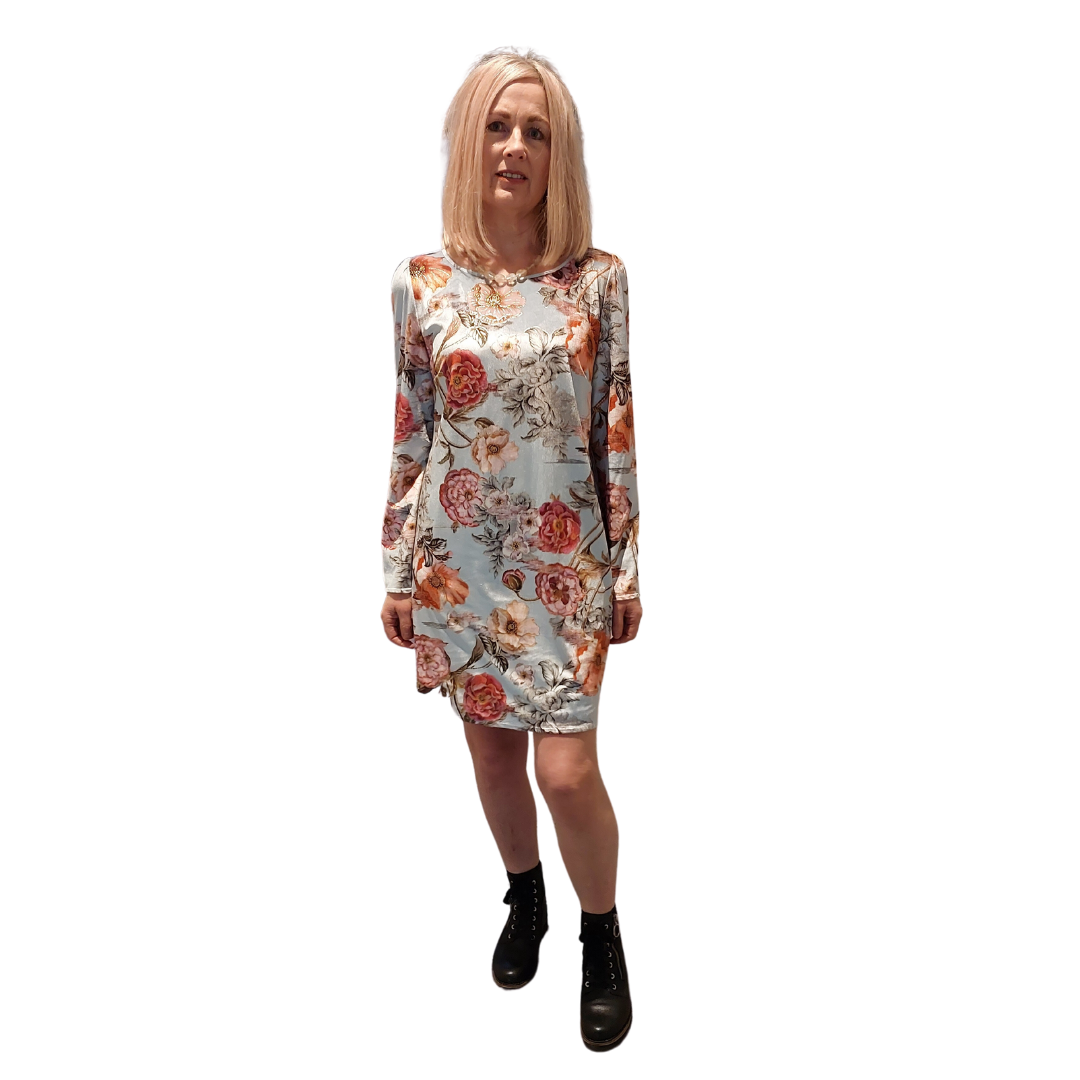 Tuesday velvet floral dress, size S/10